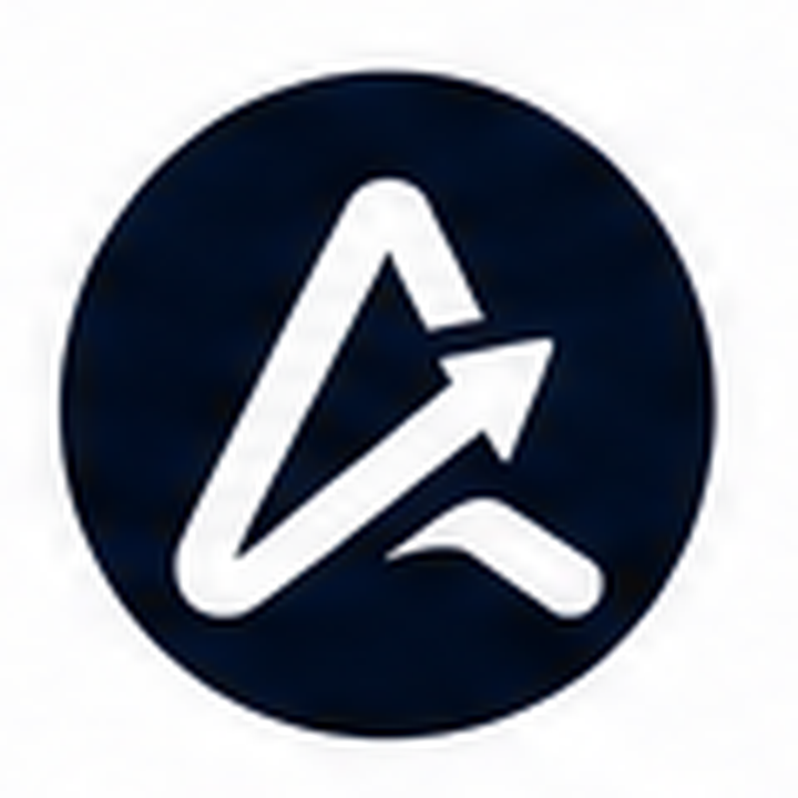 Assembled logo — Social avatar — reverse white